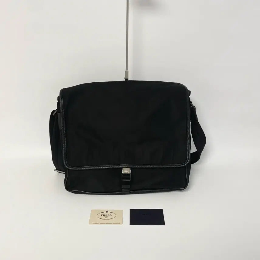 [BUNJANG] Prada Black Nylon Crossbody Shoulder Bag / 프라다 블랙 나일론 크로스백 숄더백