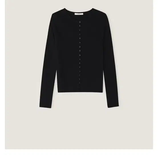 [BUNJANG] Aubezest Bell Button Cardigan Black / 오브제스트 벨 버튼 가디건 블랙