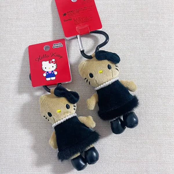 [BUNJANG] Hello Kitty Black Dress Mini Keychain Doll / 헬로키티 블랙 드레스 원피스 미니 키링 인형 / 개당