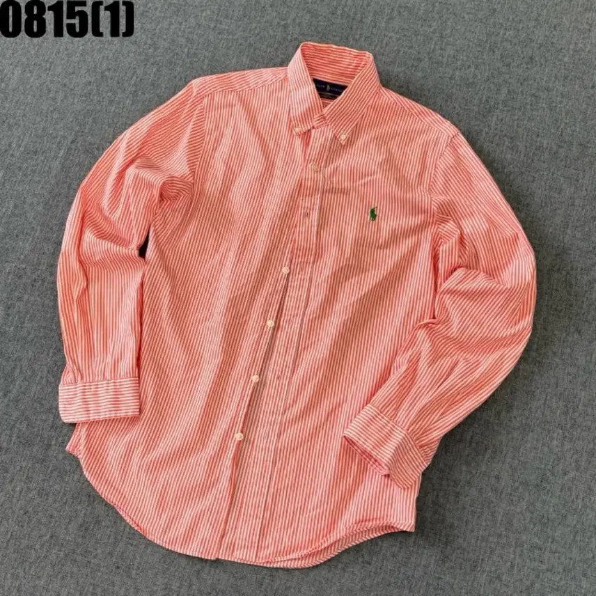 [BUNJANG] Polo Ralph Lauren Striped Shirt Pink M / 폴로 랄프로렌 셔츠 스트라이프 핑크 M