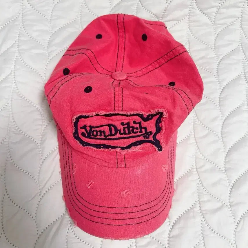 [BUNJANG] BONDETCH Y2K Pink Vintage Ball Cap / y2k 본더치 핑크 볼캡 본더치 모자(8월까지만