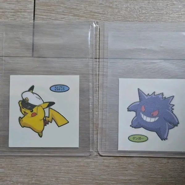 [BUNJANG] Japanese Pokemon TTB Sticker Captain Chu Phantom / 포켓몬 일판 띠부씰 캡틴츄 팬텀