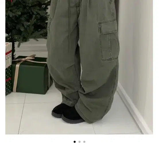 [BUNJANG] Peanutdays Aiki Washed Cargo Pants Khaki / 피넛데이즈 에이키 워시드 카고팬츠