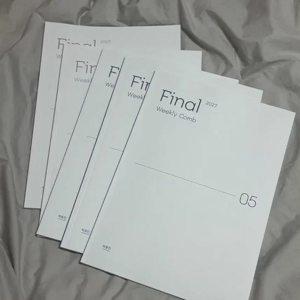 [BUNJANG] Siginai Math Park Jong-min T Final Weekly Comp Weekly Comp Vol 1-5 Bundle Set / 시대인재 수학 박종민T 파이널 위클리콤 위콤 1~5권 일괄