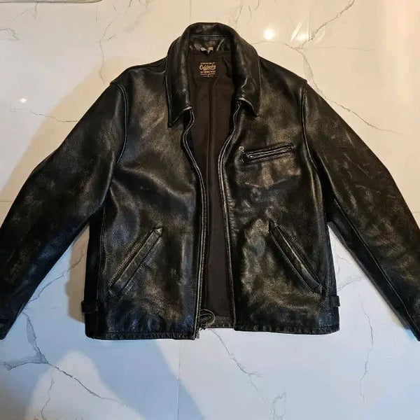 [BUNJANG] Outstanding T-Core Sport Leather Jacket [S] / 아웃스탠딩 티코어 스포츠 레더 자켓 [S]