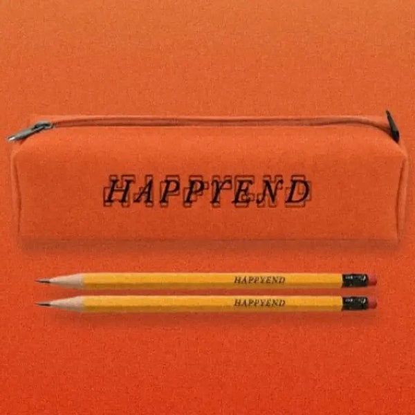 [BUNJANG] Safari Spot Happy End Pencil Case and Pencil Set / 사파리스팟 해피엔드 필통 연필 세트