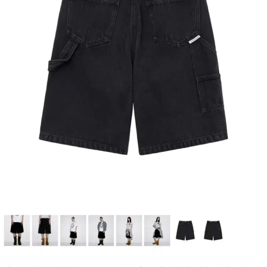 [BUNJANG] The Vinyl House Carpenter Denim Shorts Black M / 더바이닐하우스 카펜터 데님 쇼츠 블랙 M