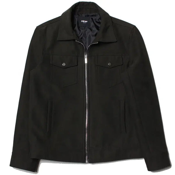 [BUNJANG] Minav Suede Jacket (Size M, Recommended 90-95) / 90-95 미나브 스웨이드재킷 타이트숏 557