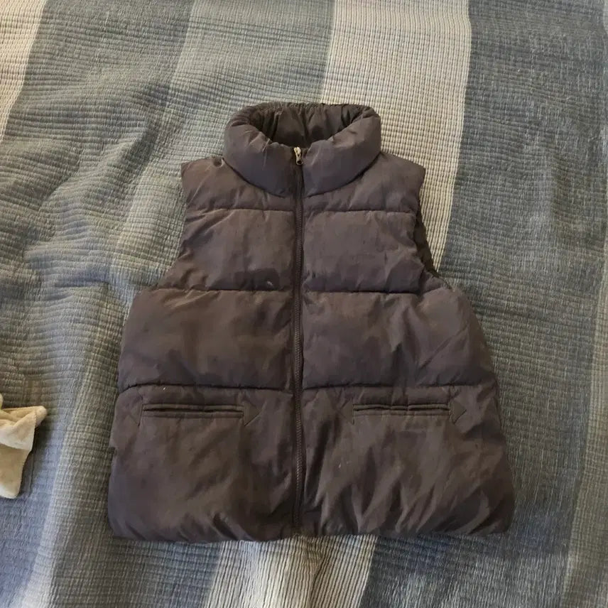 [BUNJANG] Gray Padded Vest M / 그레이 패딩 조끼 M