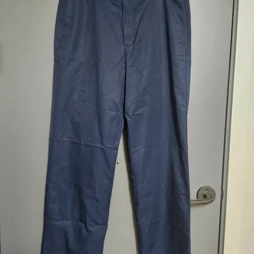 [BUNJANG] Solid Homme Navy Cotton Trousers / 솔리드 옴므 네이비 면바지. 32. 34