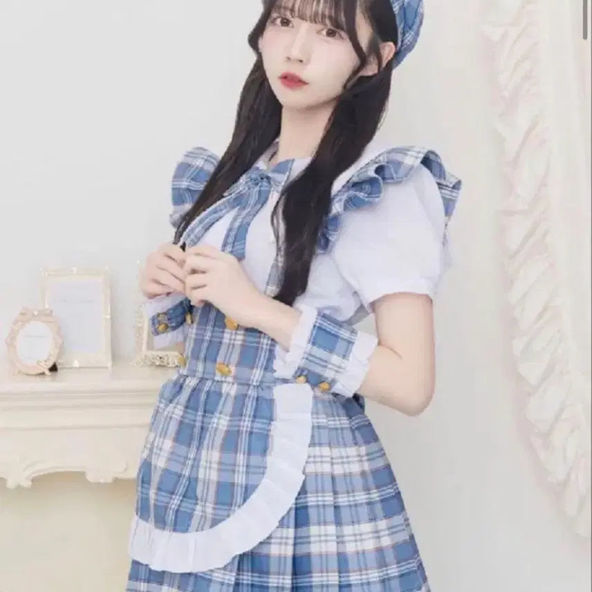 [BUNJANG] Clearstone Idol Maid Outfit Blue - Sniper Character / 클리어스톤 아이돌 메이드복 블루 양지뢰 스나계