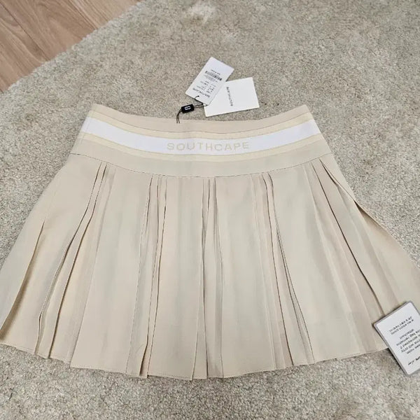 [BUNJANG] South Cape Pleated Skirt Beige / 사우스케이프 플리츠 스커트 베이지