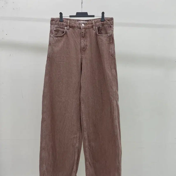 [BUNJANG] Zara Wide Vintage Denim Pants Brown / [자라] 와이드 빈티지 데님 팬츠 브라운 (허리:31)