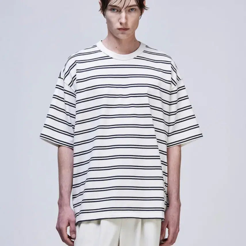 [BUNJANG] Songzio 25SS Charles Stripe T-Shirt / 송지오 25ss 샤를로 티셔츠 판매