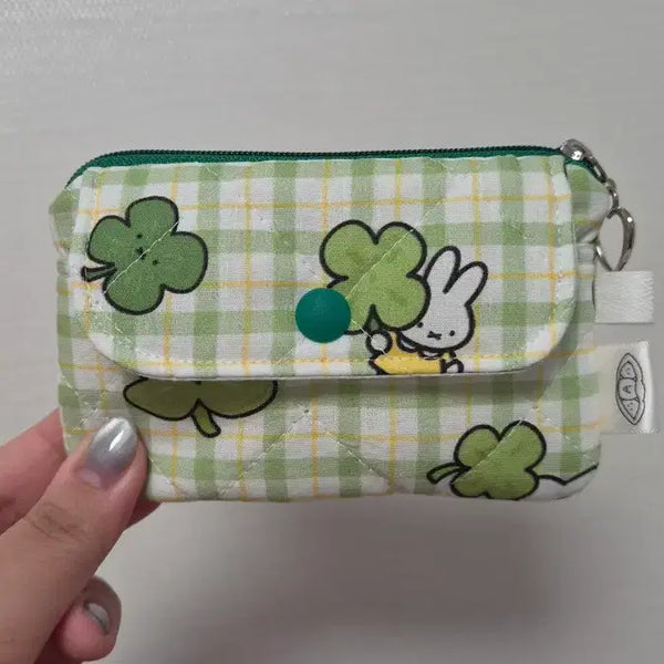 [BUNJANG] Miffy Four-Leaf Clover Two-Way Card Holder / 미피 네잎클로버 투웨이 카드지갑