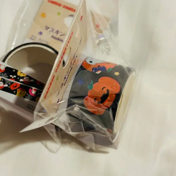 [BUNJANG] Sanrio Halloween Masking Tape 3cm x 4m / 산리오할로윈마스킹테이프 3cm X4m 호박2