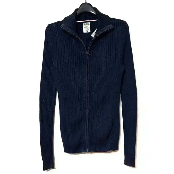 [BUNJANG] Tommy Hilfiger Women's Navy Knit Zip-Up Jacket XS / [XS,85]타미힐피거 여성 니트 집업 자켓 곤색