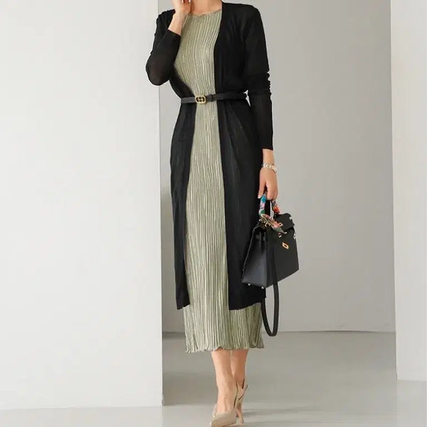 [BUNJANG] Love Paris Pleated Dress / 러브패리스 플리츠 원피스