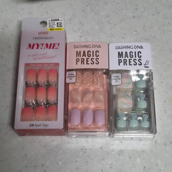 [BUNJANG] Dashing Diva Nail Tips & Pedicure Tips, Kiss Me Nail Tips Bundle Set / 데싱디바 네일팁 및 페디팁/ 키스미 네일팁 일괄