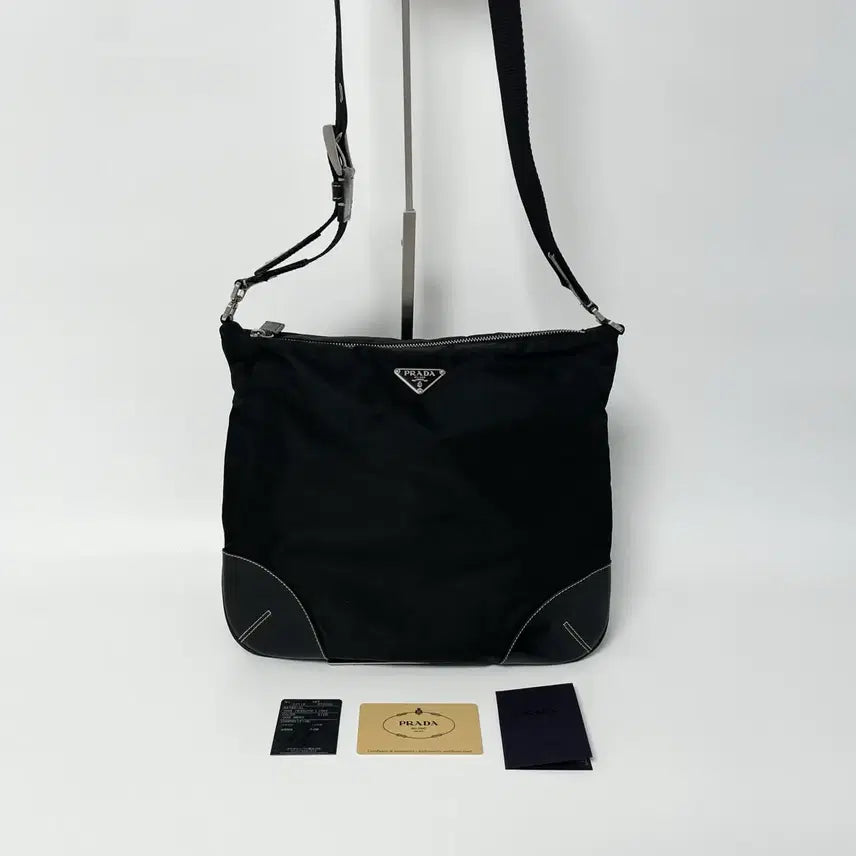[BUNJANG] Prada Nylon Shoulder Bag Black / 프라다 나일론 숄더백 블랙 남녀공용