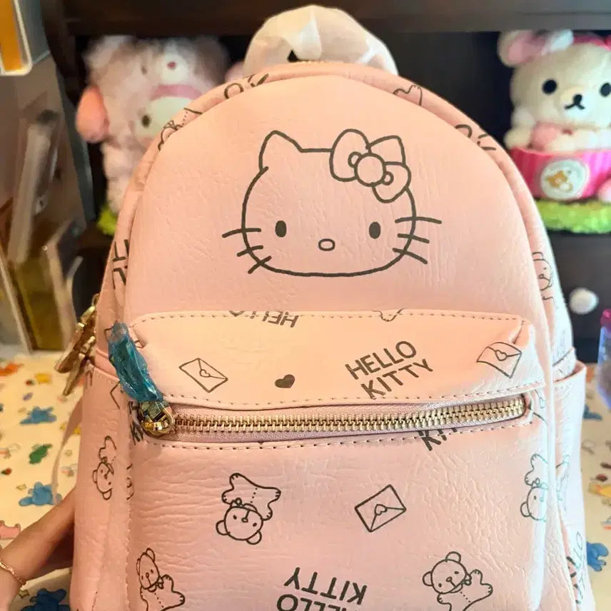 [BUNJANG] Hello Kitty Leather Backpack / 헬로키티 가죽 백팩
