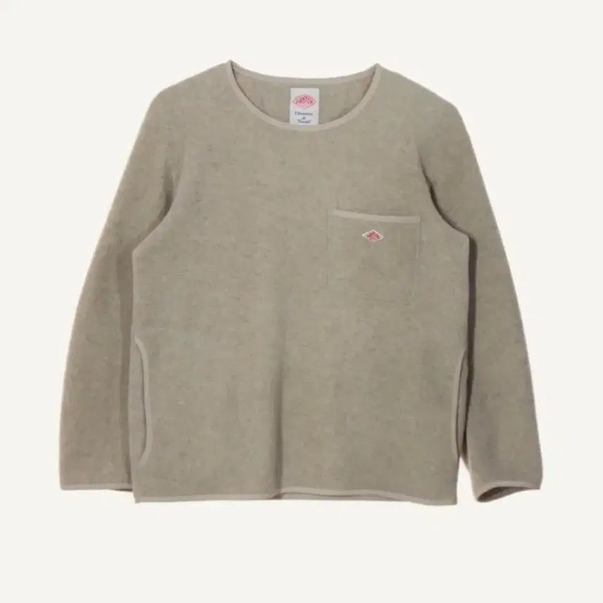 [BUNJANG] DANTON Fleece Crewneck Sweater Beige / 단톤 플리스 크루넥 스웨터 베이지