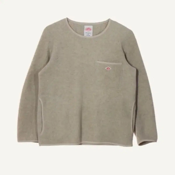 [BUNJANG] DANTON Fleece Crewneck Sweater Beige / 단톤 플리스 크루넥 스웨터 베이지