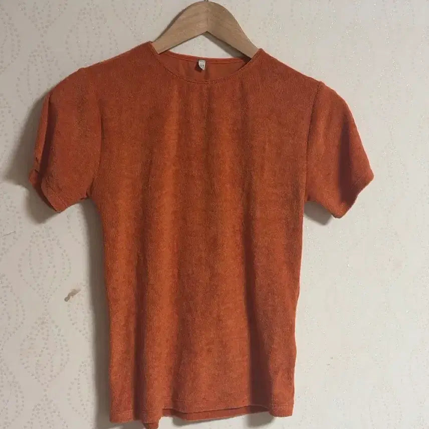 [BUNJANG] Baserange Short Sleeve Terry T-Shirt Orange Size 2 / 베이스레인지 반팔 (오모티)