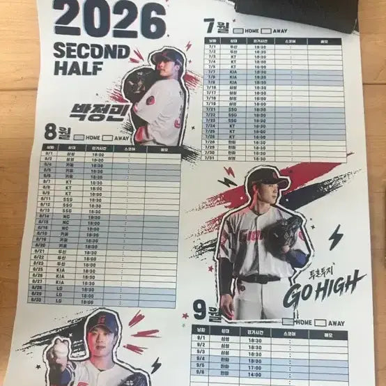 [BUNJANG] Lotte Giants July 1st Park Jung-min Poster / 롯데자이언츠 7월1차 박정민 포스터