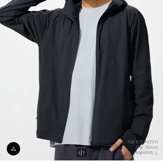 [BUNJANG] Uniqlo DRY-EX UV Protection Full Zip Parka / 유니클로 DRY-EX UV PROTECTION풀집파카