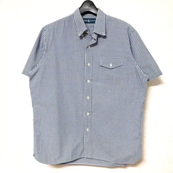 [BUNJANG] Polo Ralph Lauren Pocket Check Short Sleeve Shirt / [L,100]폴로 포켓 체크 반팔 셔츠 남방