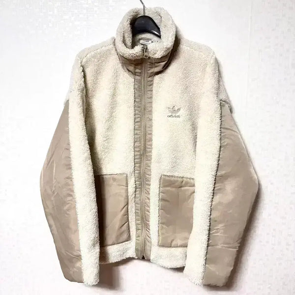 [BUNJANG] Adidas Women's Sherpa Fleece Zip-Up Jacket XS / [XS,85]아디다스 여성 쉐르파 후리스 플리스 집업 자켓