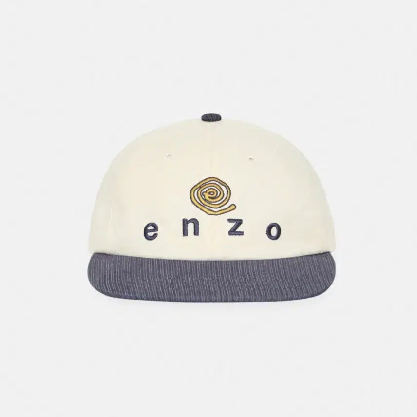 [BUNJANG] ENZO BLUES Eddy Logo Block Cap (Ivory) / 엔조블루스 에디 로고 블록 캡 (Ivory)