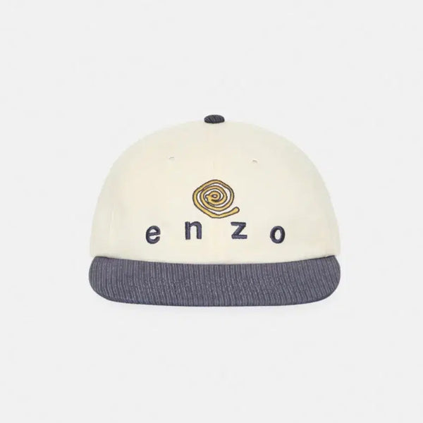 [BUNJANG] ENZO BLUES Eddy Logo Block Cap (Ivory) / 엔조블루스 에디 로고 블록 캡 (Ivory)