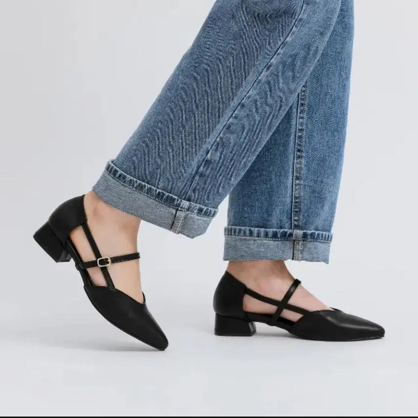 [BUNJANG] Rozenik Artisan Handmade Strap Mary Jane Stiletto Heels (5cm) / < 로제니크 > 40년 장인 수제화 스트랩 메리제인 스틸레토 5cm 구두