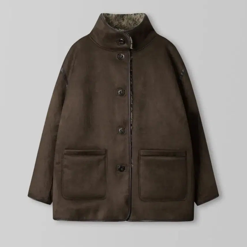[BUNJANG] 108 Pounds Molly Reversible Shearling Coat - Dark Brown / 새제품) 108파운드 Molly Reversible Shearling Coat_Dark brown