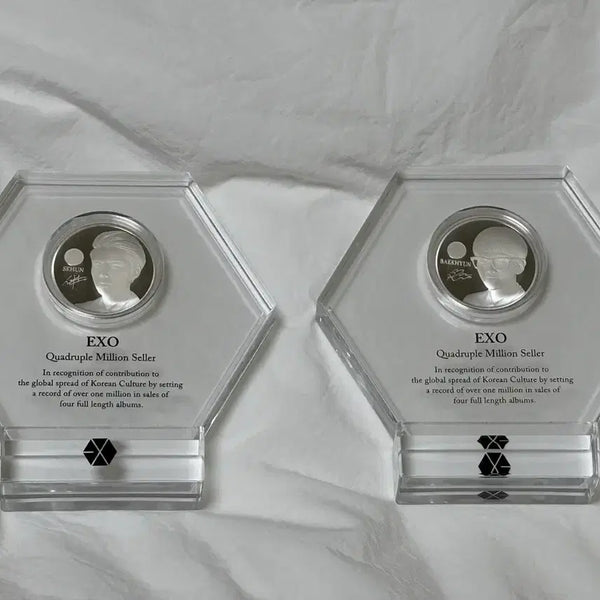 [BUNJANG] EXO Commemorative Coin Baekhyun Sehun / 엑소 기념주화 판매합니다