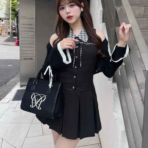 [BUNJANG] Olive de Olive Sleeveless Mini Dress / olive de olive 민소매 셔츠 미니 원피스 양산형 지뢰계 스나계