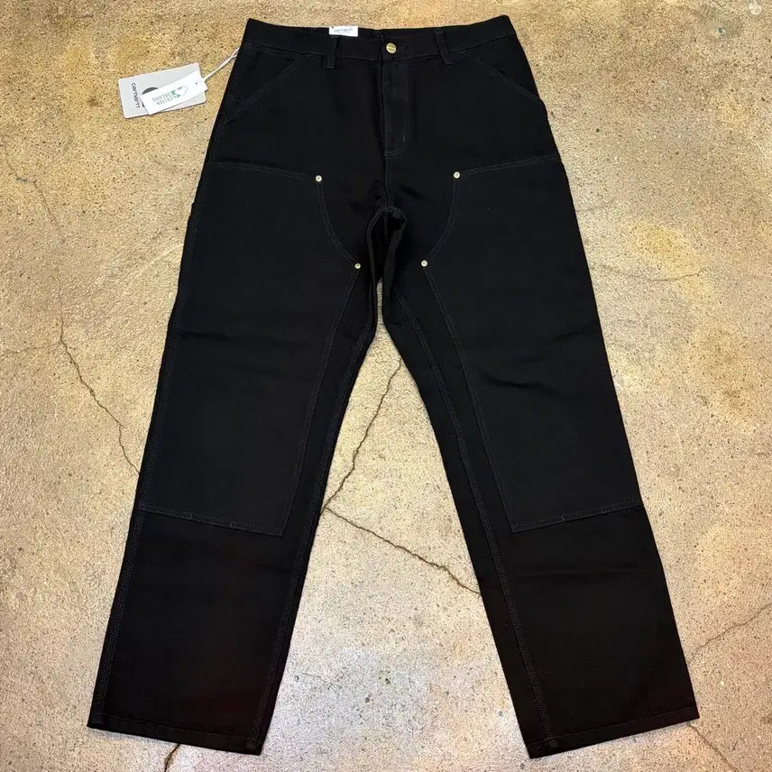 [BUNJANG] Carhartt WIP Double Knee Sandstone Carpenter Work Pants / 새상품 USA 칼하트WIP 더블니 오가닉코튼 카펜터 워크 팬츠
