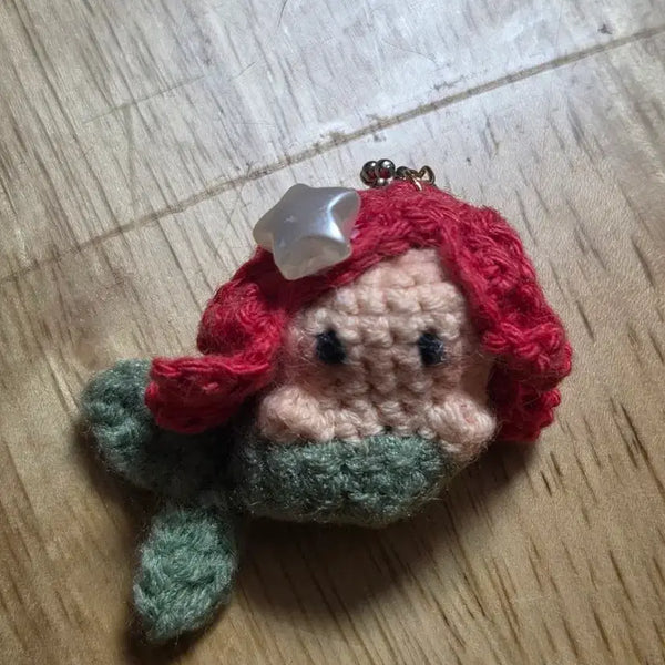 [BUNJANG] Handmade Little Mermaid Knit Keychain / 인어공주 뜨개 키링