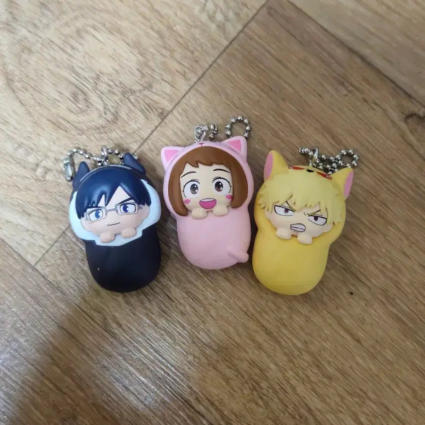 [BUNJANG] My Hero Academia Gacha Keychain Bundle Set / 나히아 포대기 키링 가챠 바쿠고 텐야 우라라카 일괄