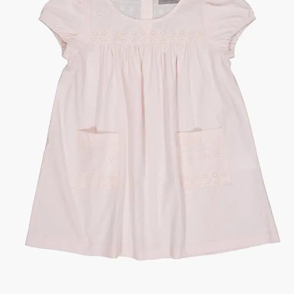 [BUNJANG] Navi-Verse Eyelet Memo Dress in Pink / 나비버스 EYELET MEMO DRESS IN PINK