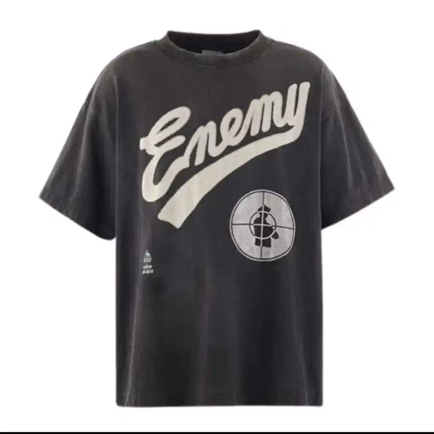 [BUNJANG] Saint Michael Public Enemy T-Shirt / [L]세인트미카엘 퍼블릭에너미