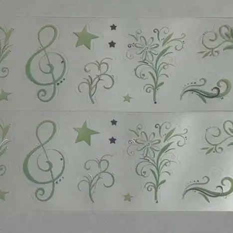 [BUNJANG] Kokko Nenne Green Breath Kiss Cut (Set of 2 Patterns) / [마테띵] 코코넨네 초록숨결 키스컷