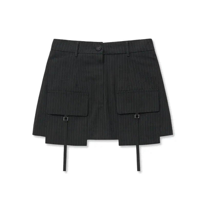 [BUNJANG] Midnight Move ST Cargo Mini Skirt - Gray (Size S) / 미드나잇무브 ST 카고 스커트 그레이 S사이즈