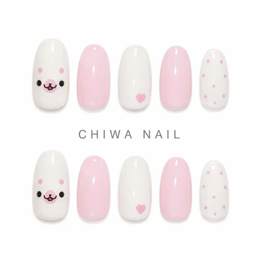 [BUNJANG] Custom Handmade Mamegoma Shirogoma Nail Tips / 주문제작 마메고마 시로고마 수제 네일팁