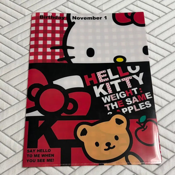 [BUNJANG] Hello Kitty Vintage Clear File / 헬로키티 고전 클리어파일