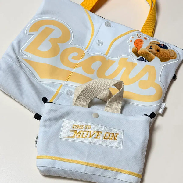 [BUNJANG] Doosan Bears Snuggle Uniform Reform Bag Set / 두산베어스 스너글 유니폼 리폼 가방세트