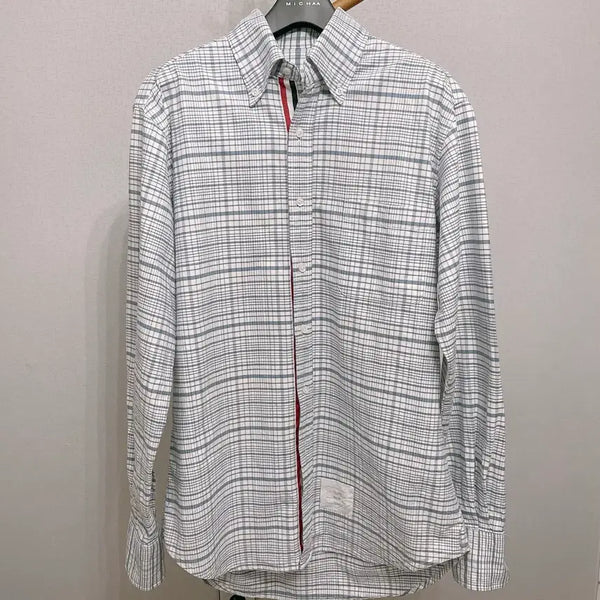 [BUNJANG] Thom Browne New York Check Shirt Size 3 / 톰브라운 뉴욕 체크 셔츠 3