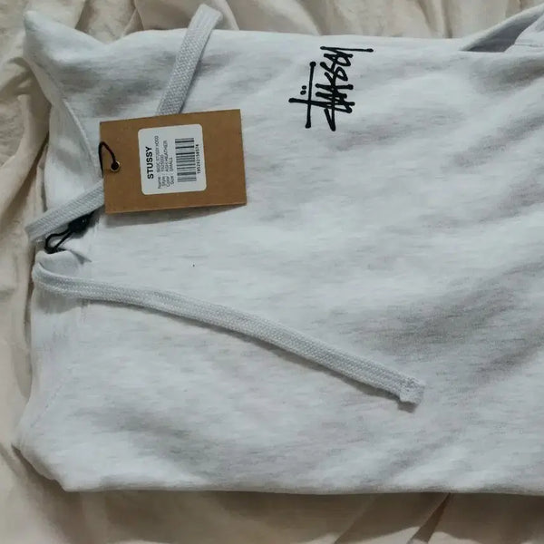 [BUNJANG] Stussy Ash Heather Hoodie Size S / S 스투시 후드티 애쉬헤더